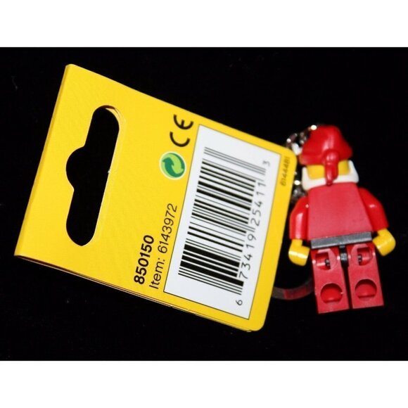 Lego Minifig Keychain Backpack Bag Charm 850150 Holiday Christmas Santa New NWT - Picture 6 of 6